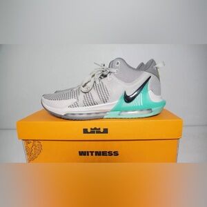 Size 11- Mens LeBron Witness 7 Flat Pewter Mint